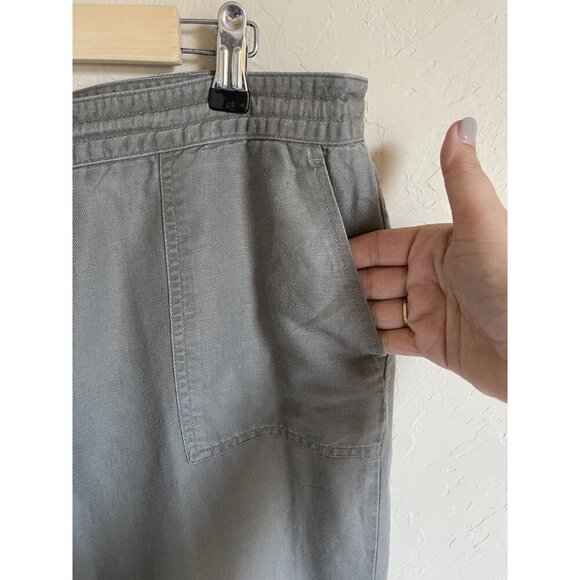 Talbots Signature Size 12 Light Green Cotton Blend Classic Straight Leg Ankle Le - Picture 5 of 9